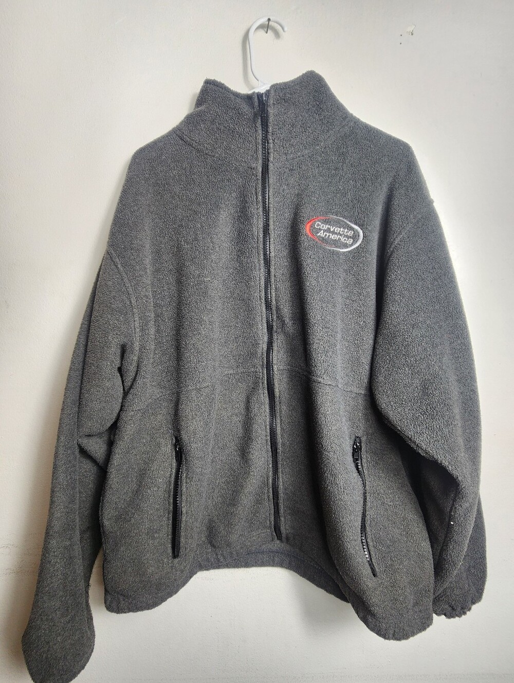 Men's Gray Full-Zip Fleece Jacket